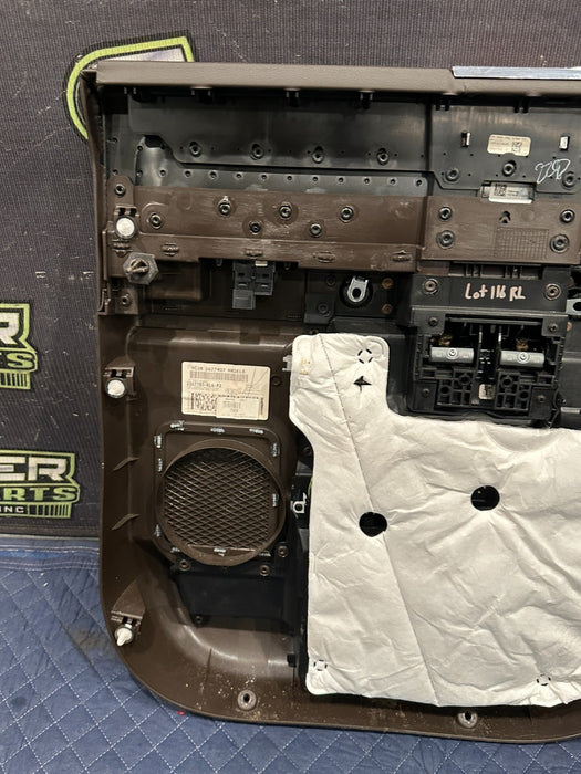 2017-2019 FORD F250 F350 F450 KING RANCH BROWN REAR LEFT DOOR PANEL OEM