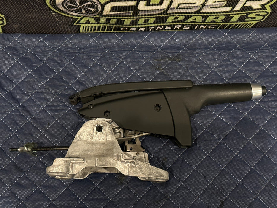 2014 AUDI R8 LEATHER EMERGENCY PARKING HAND E BRAKE PULL LEVER OEM