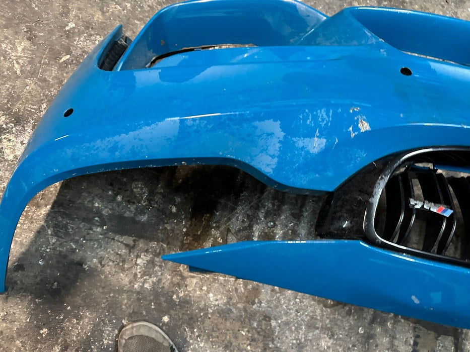 2015-2020 BMW M4 F82 FRONT BUMPER LAGUNA SECA BLUE (448) ~DAMAGE~
