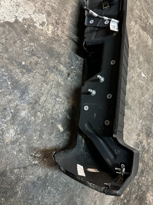 2017 FORD F250 AGATE BLACK REAR BUMPER W/ SENSOR HARNESS OEM ~COSMETIC FLAW~