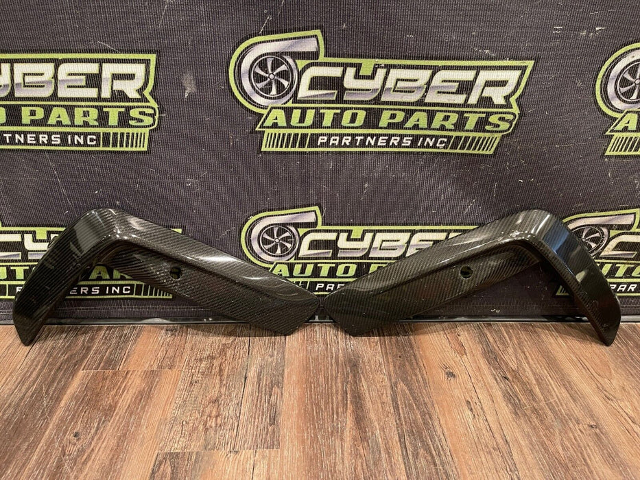 2020 BMW M8 COMP FRONT BUMPER LEFT RIGHT CARBON FIBER SPLITTER TRIM OEM *READ*