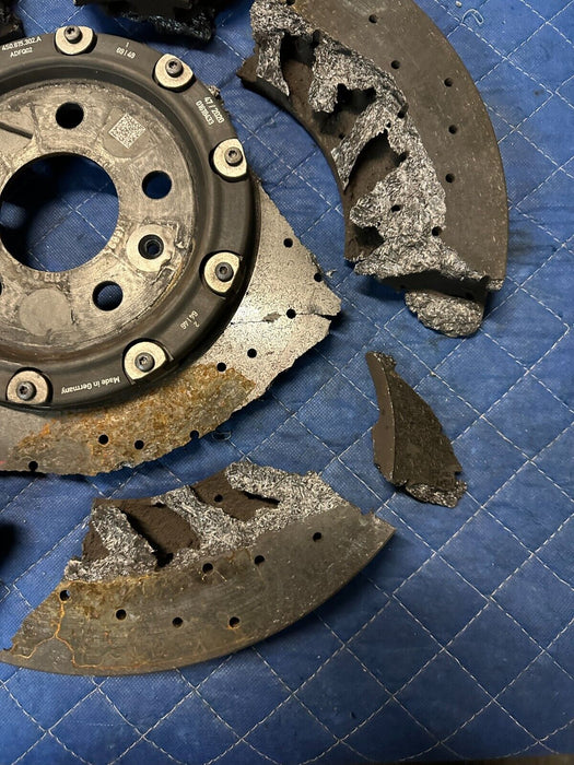 2017 2018 AUDI R8 CARBON CERAMIC ROTOR OEM GENUINE *DAMAGED*