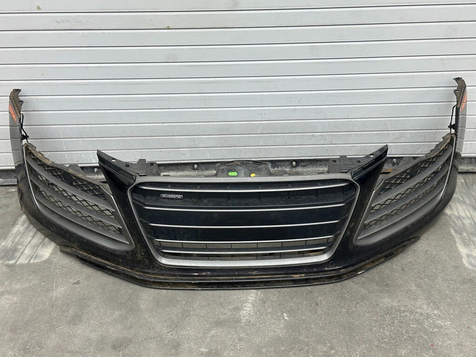 2014 2015 AUDI R8 PLUS FRONT BUMPER COMPLETE ASSEMBLY OEM GENUINE BLACK