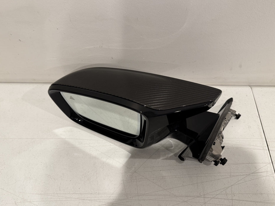 2024 BMW M3 M4 G80 G82 LEFT CARBON FIBER MIRROR W BLIND SPOT OEM *SEE PIC 11*