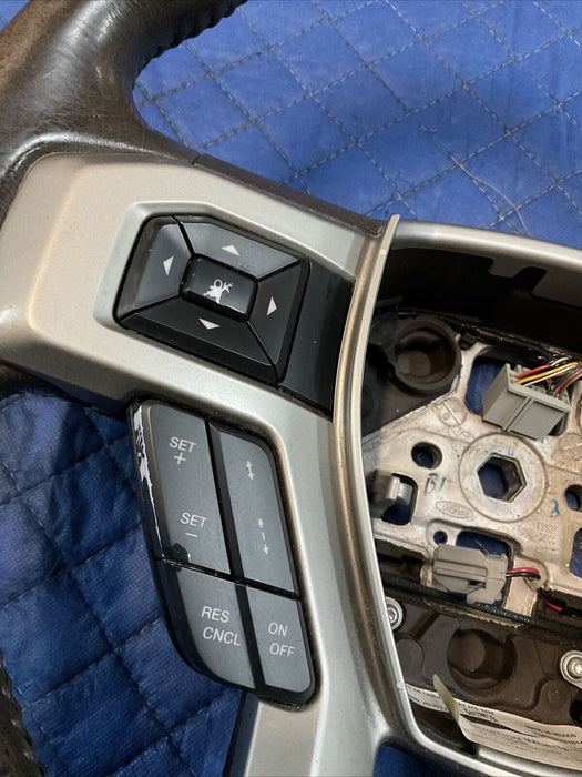 2017~2019 FORD F250 F350 F450 KING RANCH STEERING WHEEL W/ ADAPTIVE CRUISE~READ~