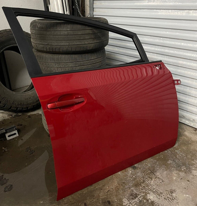 2014 TOYOTA PRIUS V FRONT RIGHT RH RED DOOR W PANEL OEM *SUN DAMAGE* (READ!)