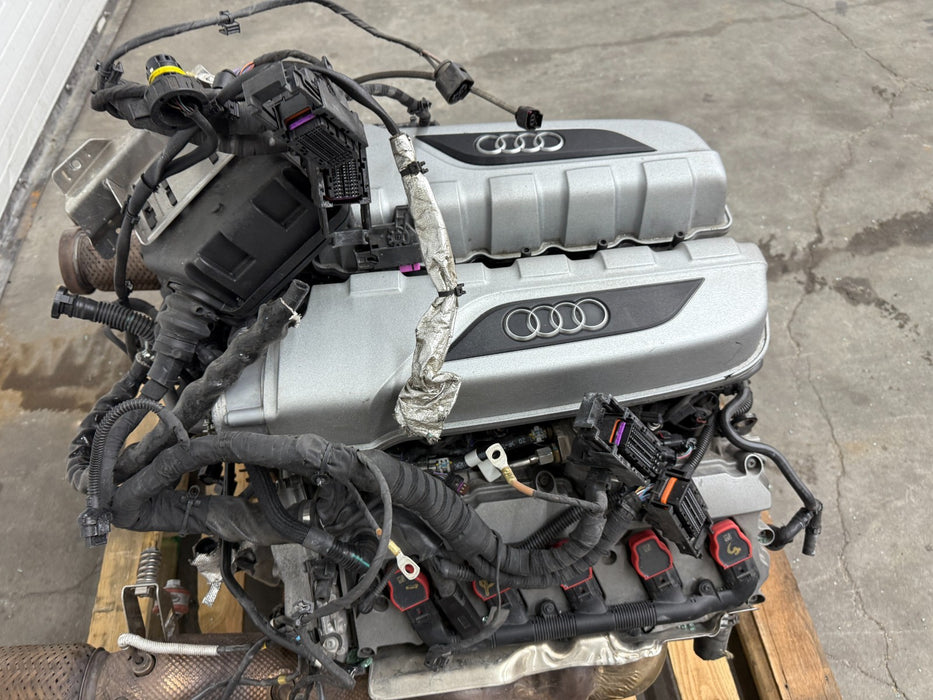 2021 AUDI R8 AWD 5.2L V10 ENGINE MOTOR DROPOUT ASSEMBLY 14,100 MILES