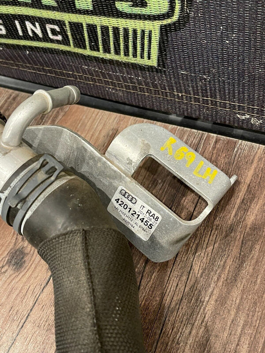 2012 AUDI R8 FRONT DRIVER LEFT CONNECTOR HOSE OEM 420 121 055