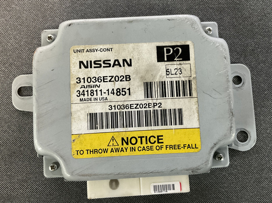 2016 NISSAN TITAN XD AISIN TRANSMISSION CONTROL MODULE UNIT OEM 31036EZ02B