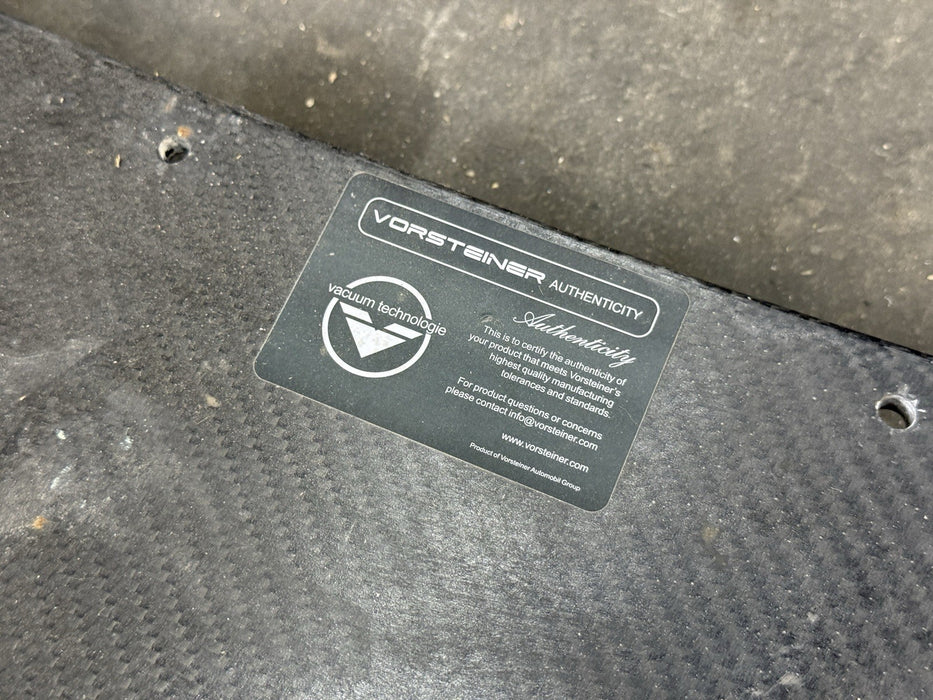 2015-2019 LAMBORGHINI HURACAN LP610 VORSTEINER Carbon FIBER LIP SPLITTER *DAMAGE