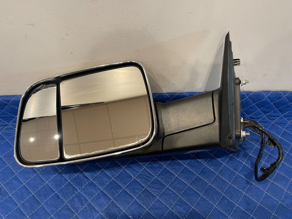 2012 DODGE RAM 3500 MEGA CAB FRONT DRIVER LEFT SIDE MIRROR W/ CHROME CAP OEM