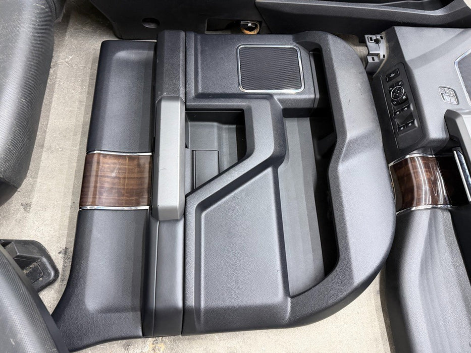 2017 2018 2019 FORD F250 F350 F450 PLATINUM INTERIOR SEATS CENTER CONSOLE PANELS