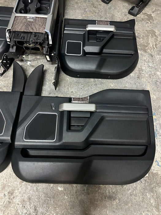 2019 FORD F250 F350 F450 LARIAT INTERIOR SEATS DOOR PANELS CONSOLE OEM