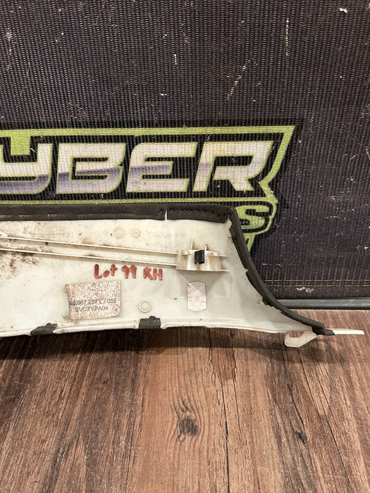 2021 AUDI R8 REAR PASSENGER RIGHT ALCANTARA C PILLAR TRIM OEM *WEAR/READ*