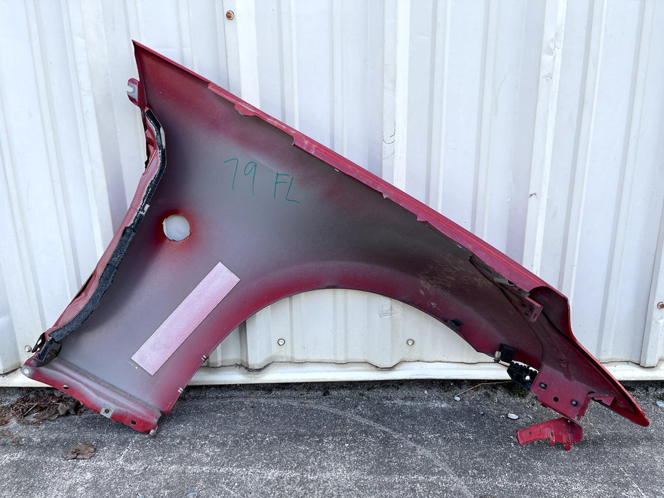 2017 NISSAN 370 NISMO FRONT DRIVER LEFT RED FENDER OEM (A54) *PAINT CHIPS* -READ