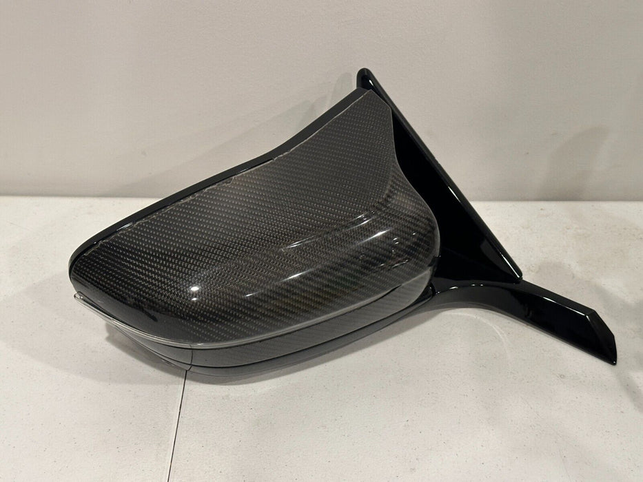 2020-2023 BMW M8 840i 850i G14 PASSENGER RIGHT DOOR MIRROR CARBON FIBER OEM