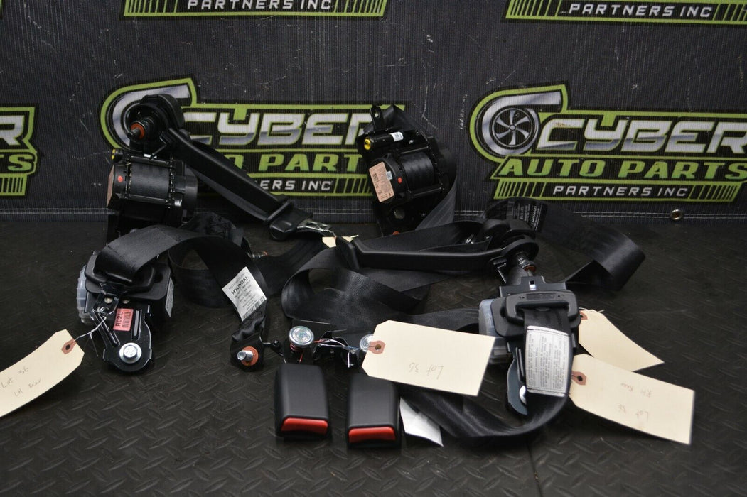 2016 HYUNDAI GENESIS COUPE REAR SEATBELTS (3) W/ BUCKLE KIT 13-16 OEM 54K