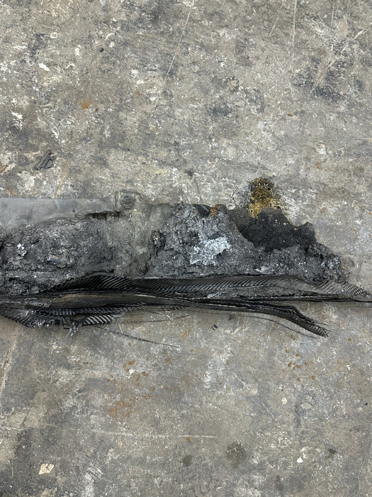 2021 AUDI R8 KEMORA GREY LEFT DRIVER CARBON FIBER SIDE SKIRT  *BURN DAMGE*