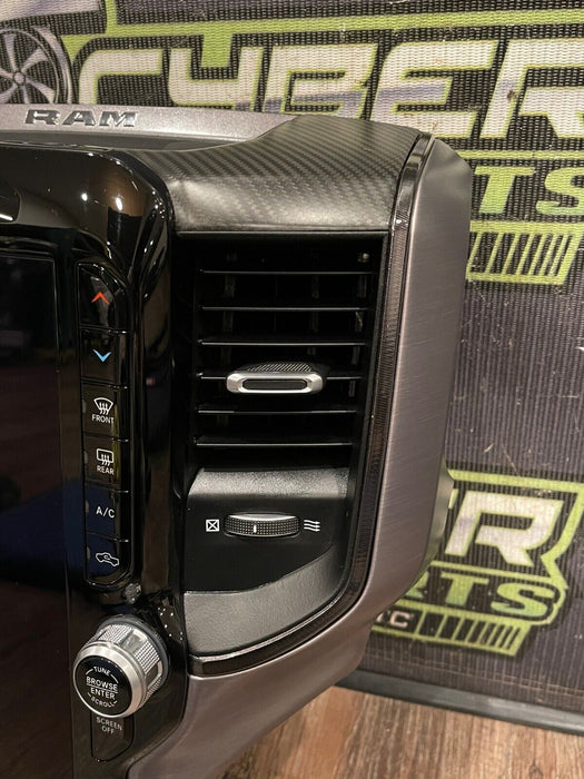 2021 2022 RAM 1500 TRX CENTER STACK MULTI MEDIA MODULE RADIO SCREEN CARBON FIBER