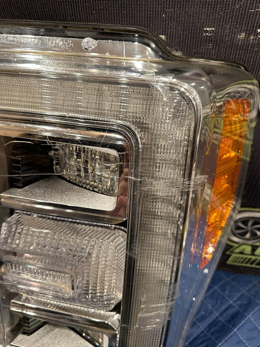 2017-2019 FORD F250 F350 F450 DRIVER LEFT LED HEADLIGHT OEM BROKEN TABS/SCUFFS