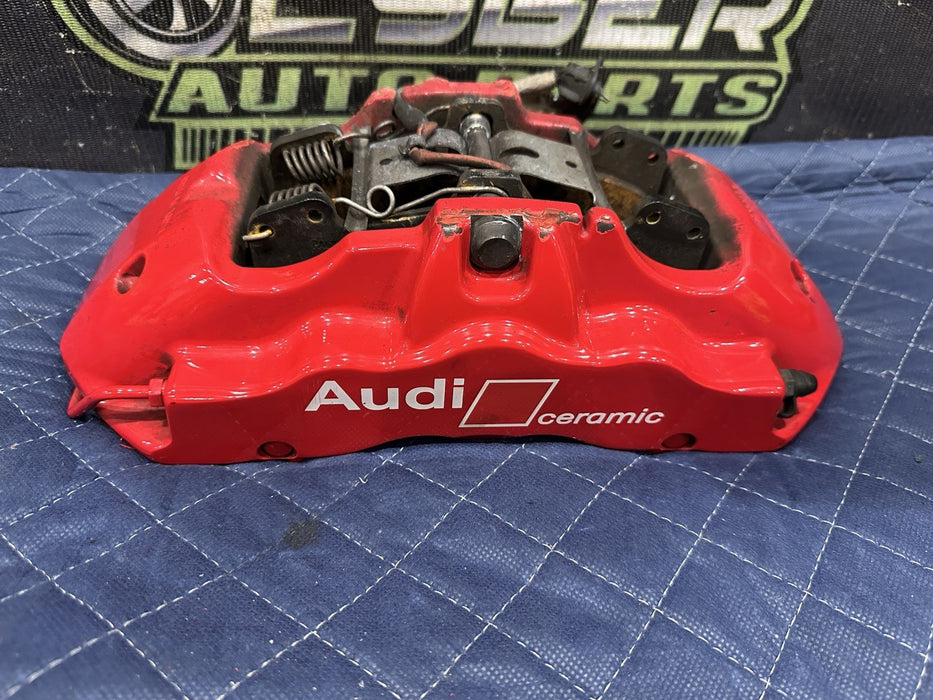 2021 AUDI R8 BREMBO FRONT RIGHT CARBON CERAMIC BRAKE CALIPER OEM *READ*