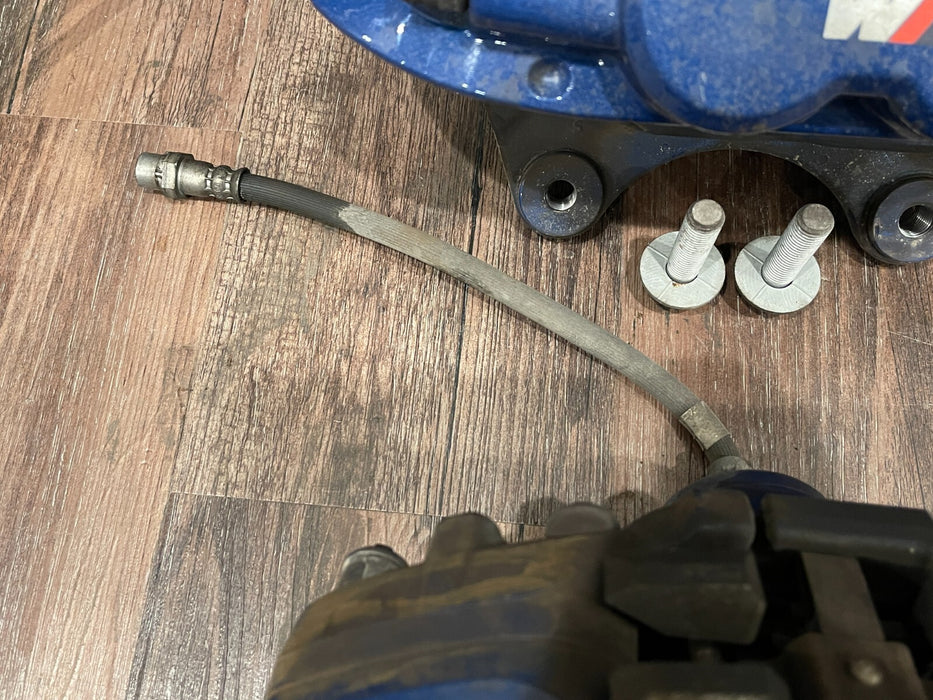 2020 BMW M4 F82 FRONT REAR LEFT RIGHT BLUE BREMBO BRAKE CALIPERS (448) OEM *READ