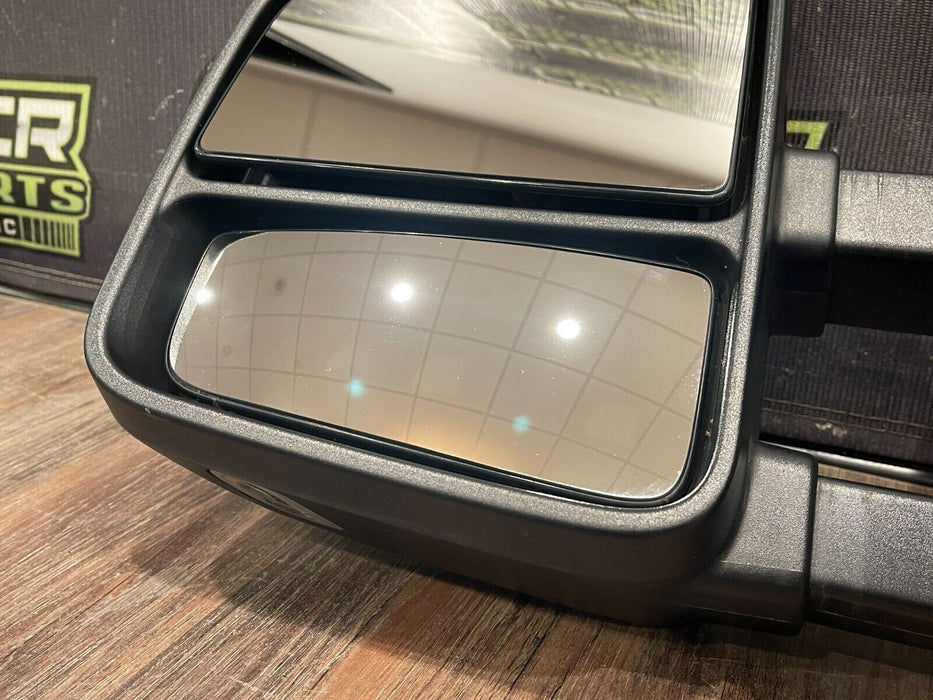 2017-2019 FORD F250 F350 DRIVER LEFT TOWN MIRROR W RED CAP COVER (RR) OEM {READ}