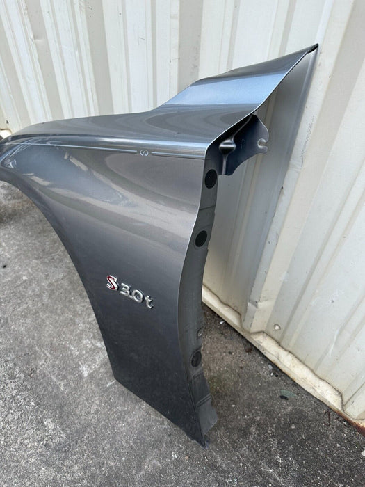 2017 INFINITI Q50 RED SPORT SEDAN DRIVER FENDER GRAY METALLIC (KAD) OEM