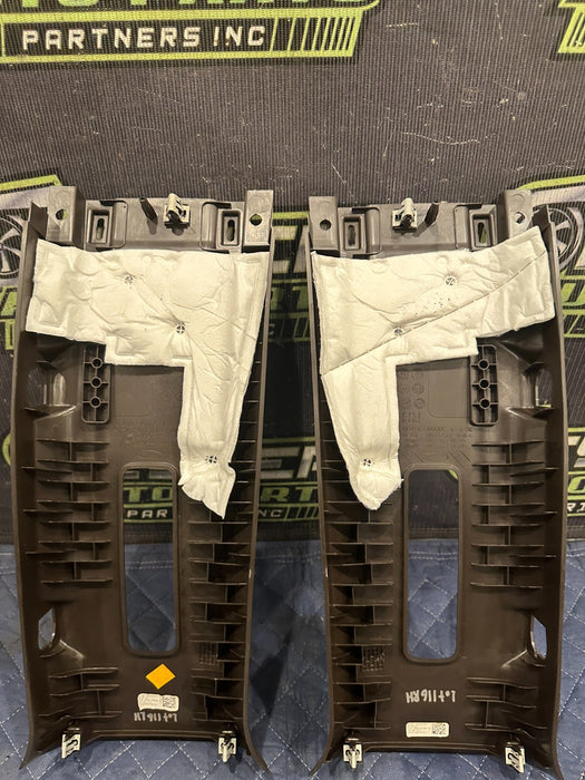 2017-2019 FORD F250 F350 KING RANCH BROWN LEFT RIGHT UPPER B PILLARS OEM