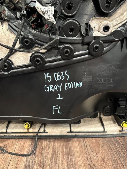 2015 MERCEDES C63S AMG EDITION 1 SEDAN W205 FRONT LEFT DOOR PANEL OEM *WEAR 6-12