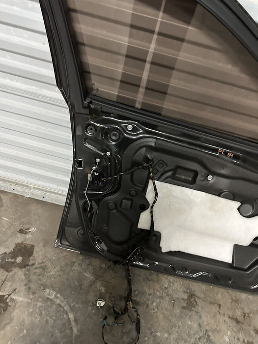 2011 BMW 550i F10 5 SERIES FRONT LEFT DOOR GRAPHITE METALLIC (A90)~MINOR DENT~