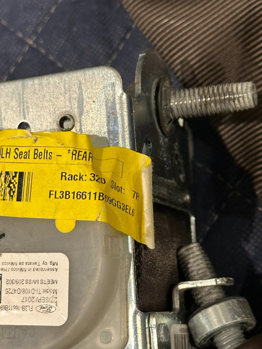 2017-2019 FORD F250 F350 KING RANCH BORWN REAR LEFT INFLATABLE SEATBELT OEM