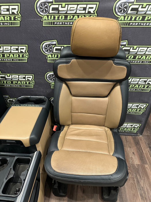 2023 2024 FORD F250 F350 F450 LARIAT FRONT SEATS CENTER CONSOLE ~MINOR BURN WEAR