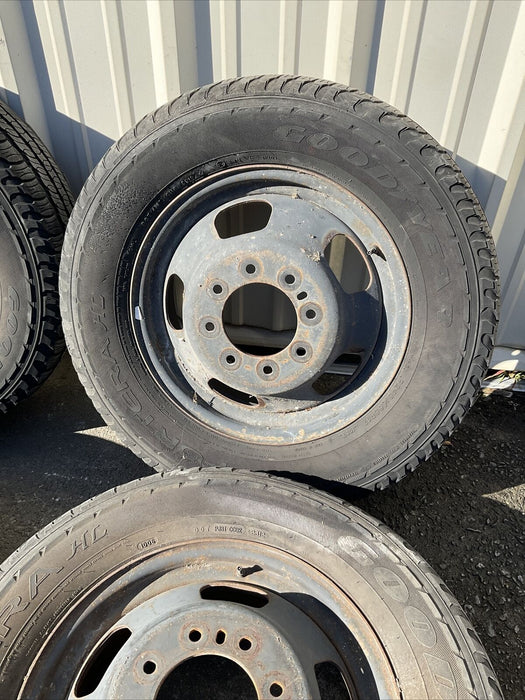 2012 RAM 3500 DUALLY SET (6) WHEEL TIRE RIM GENERAL GRABBER HTS P265/70R17~READ~