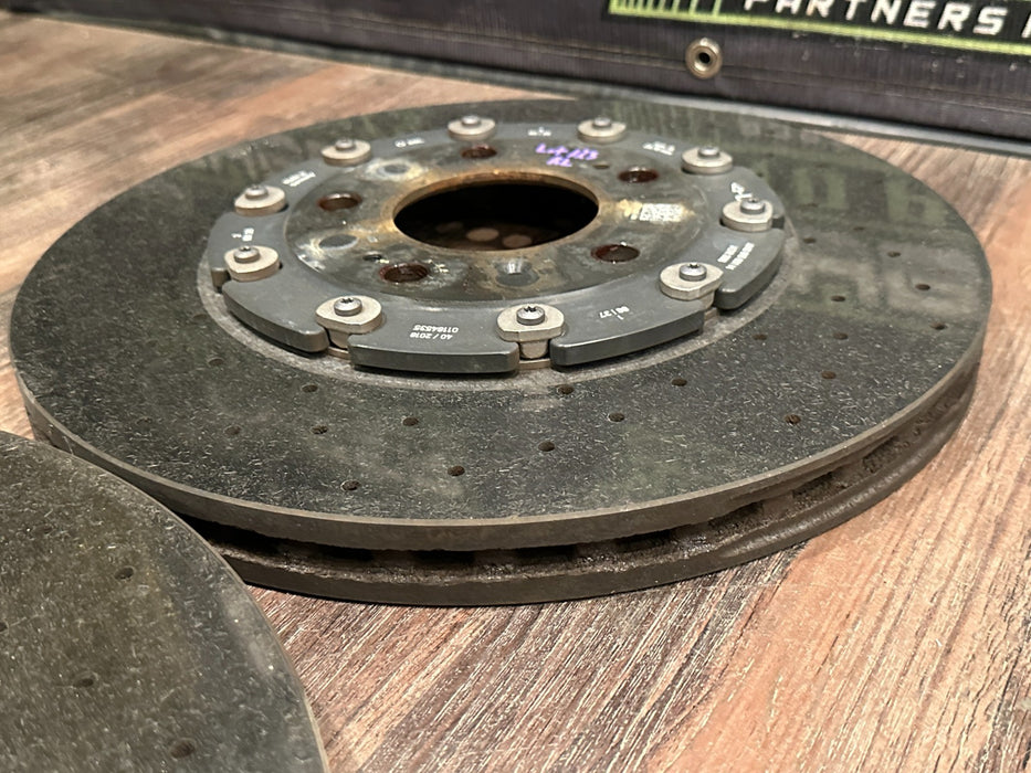 2018-2024 LAMBORGHINI URUS FRONT REAR CARBON CERAMIC BRAKE ROTORS SET OEM