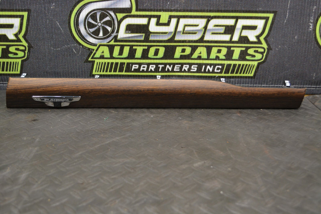 2016 NISSAN TITAN XD PLATINUM RESERVE DASHBOARD UPPER GLOVE BOX WOOD TRIM OEM