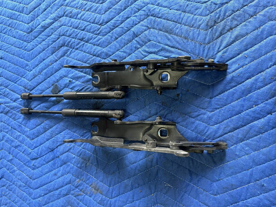 2011 BMW 550i F10 5 SERIES FRONT LEFT RIGHT HOOD HINGES PAIR W/ STRUTS OEM