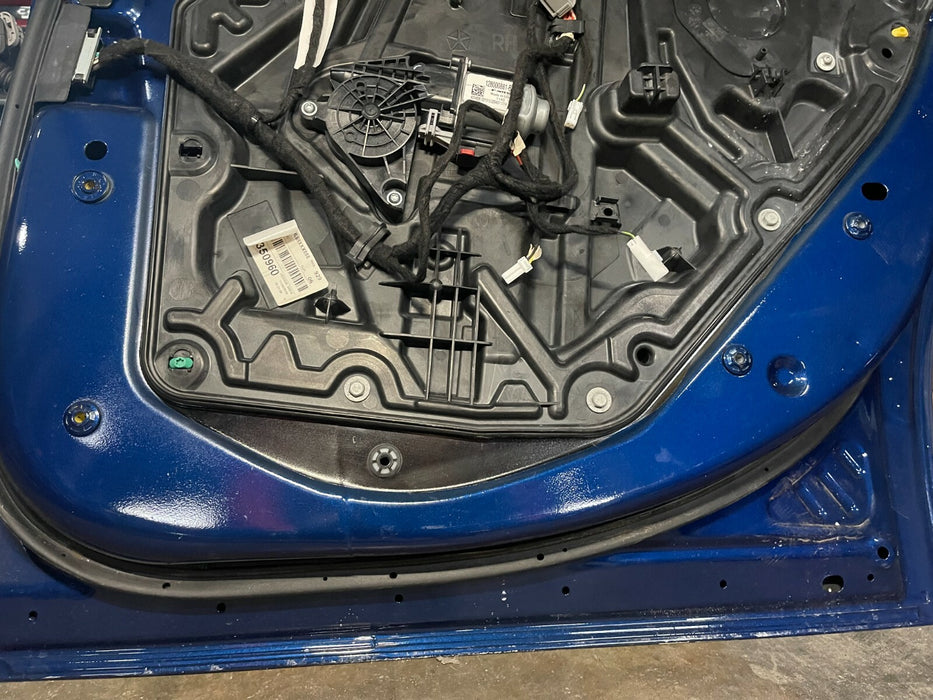 2020 DODGE CHARGER HELLCAT REAR RIGHT DOOR SHELL BLUE OEM 2015-2021