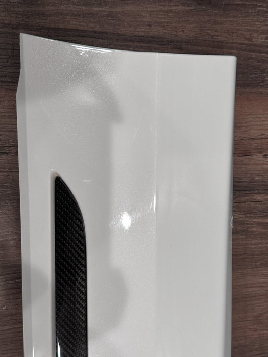 2020 AUDI RS Q8 REAR LEFT LOWER DOOR MOLDING CARBON FIBER TRIM OEM 4M8 853 969 D