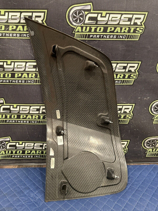 2012 AUDI R8 LEFT DRIVER LH CARBON FIBER SIDE BLADE OEM MINOR SCRATCHES/SCUFFS