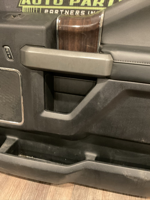 2017 2018 2019 FORD F250 F350 F450 PLATINUM FRONT RIGHT DOOR PANELS BLACK OEM