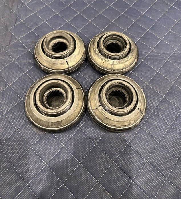 2014 PORSCHE 911 TURBO S 991 FRONT REAR LEFT RIGHT WHEEL CENTER LOCK CAPS OEM