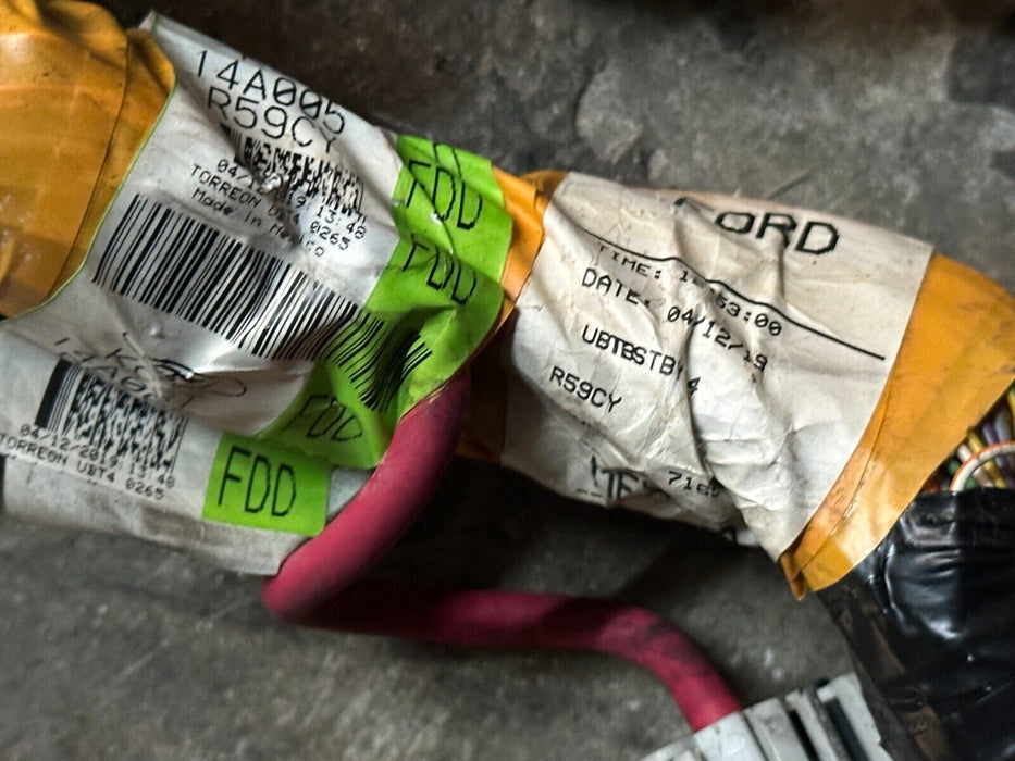 2019 FORD F350 LIMITED DIESEL INTERIOR CAB FLOOR HARNESS KC3T 14A005 FDD ~CUT!!~