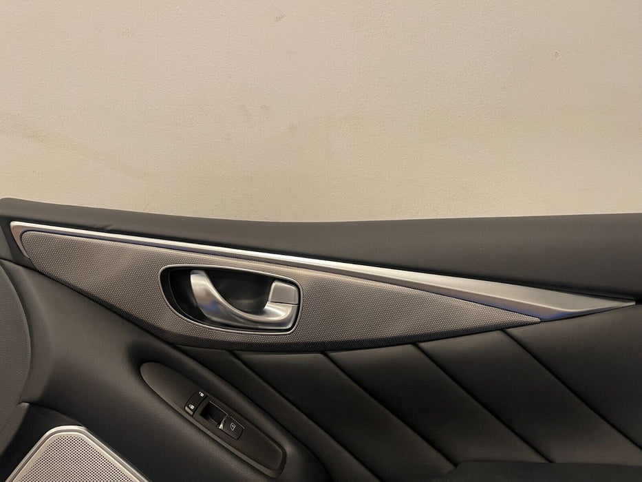 2017 INFINITI Q50 RED SPORT FRONT PASSENGER RIGHT DOOR PANEL ASSEMBLY OEM