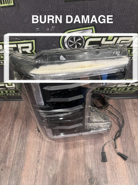 2017-2019 FORD F250 F350 F450 AFTERMARKET MORIMOTO LED RIGHT HEADLIGHT OEM BURNT