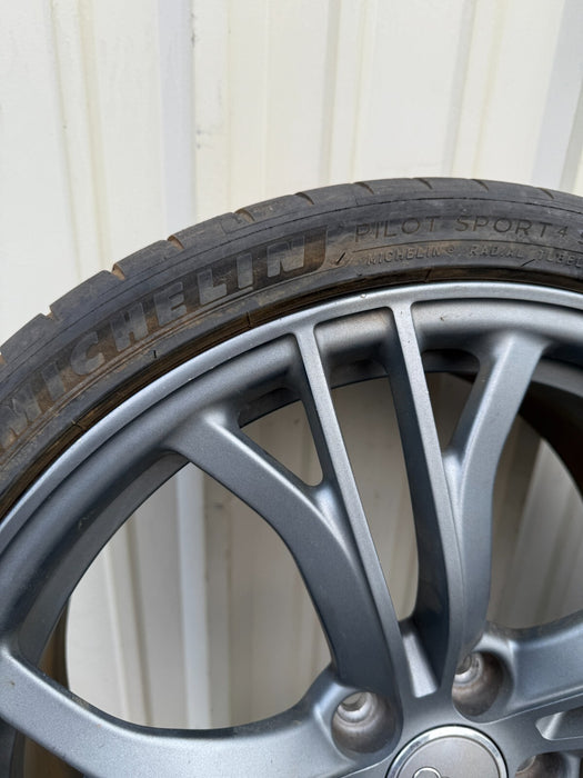 2014 AUDI R8 V10 PLUS OEM FACTORY WHEELS RIMS TIRES 8.5X19 11X19 420601025AS