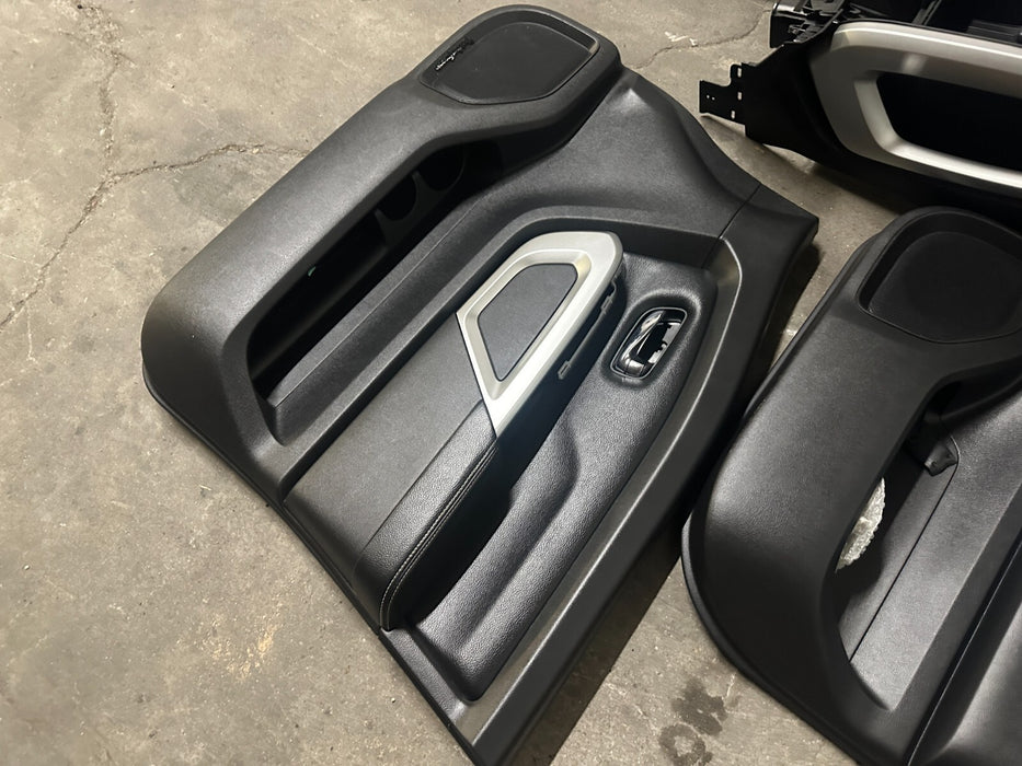 2016-2019 NISSAN TITAN PRO-4X BLACK INTERIOR SEATS CENTER CONSOLE DOOR PANELS