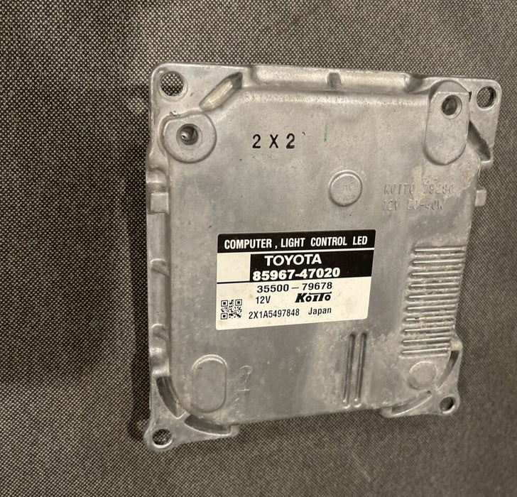 2014 TOYOTA PRIUS V FRONT RIGHT PASSENGER LED HEADLIGHT BALLAST OEM 85967-47020