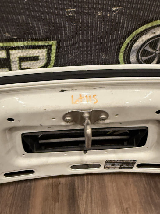 2014 PORSCHE 911 TURBO S 991 WHITE REAR DECK LID ENGINE VENT PANEL OEM