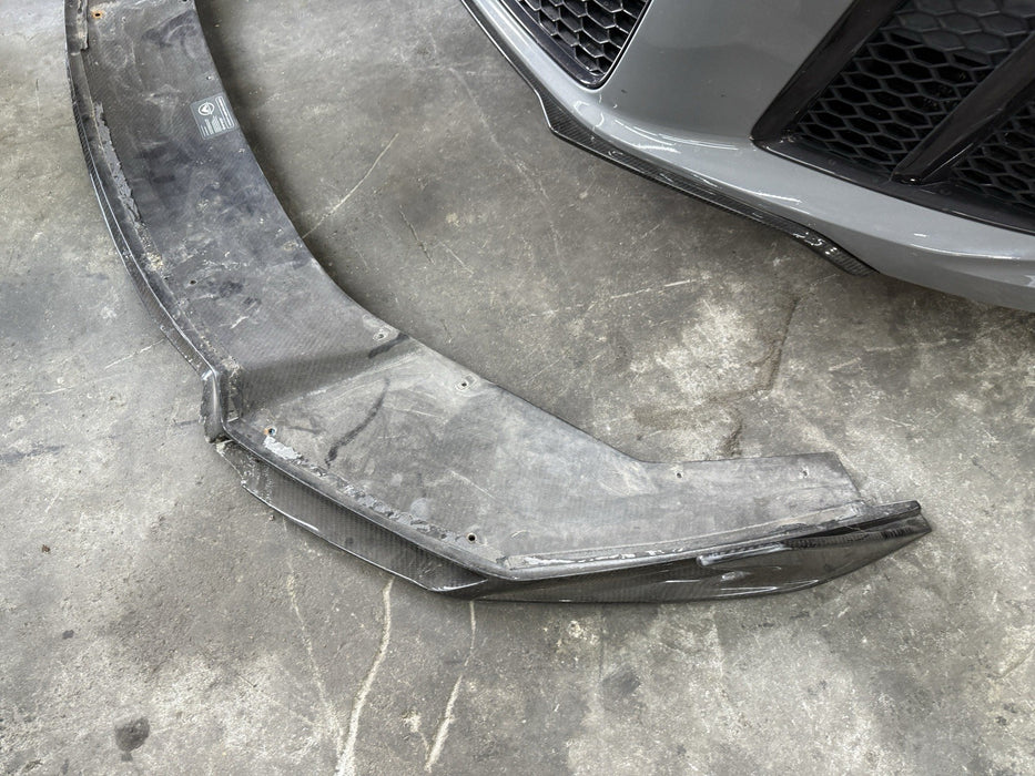 2015-2019 LAMBORGHINI HURACAN LP610 VORSTEINER Carbon FIBER LIP SPLITTER *DAMAGE